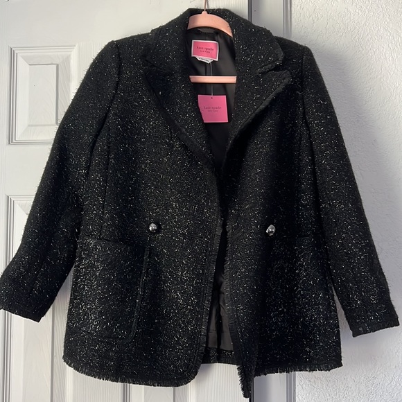 NWT Kate Spade Tinsel Tweed Blazer